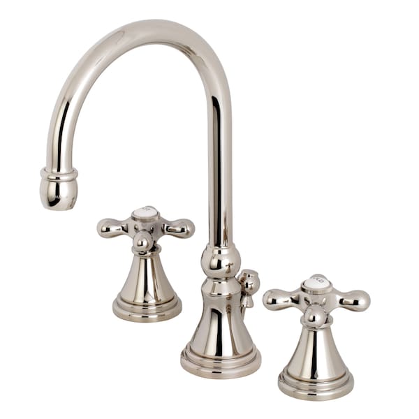8" Widespread Bathroom Faucet, Polished Nickel